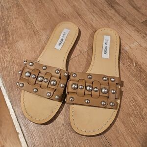 Steve Madden studded slides
